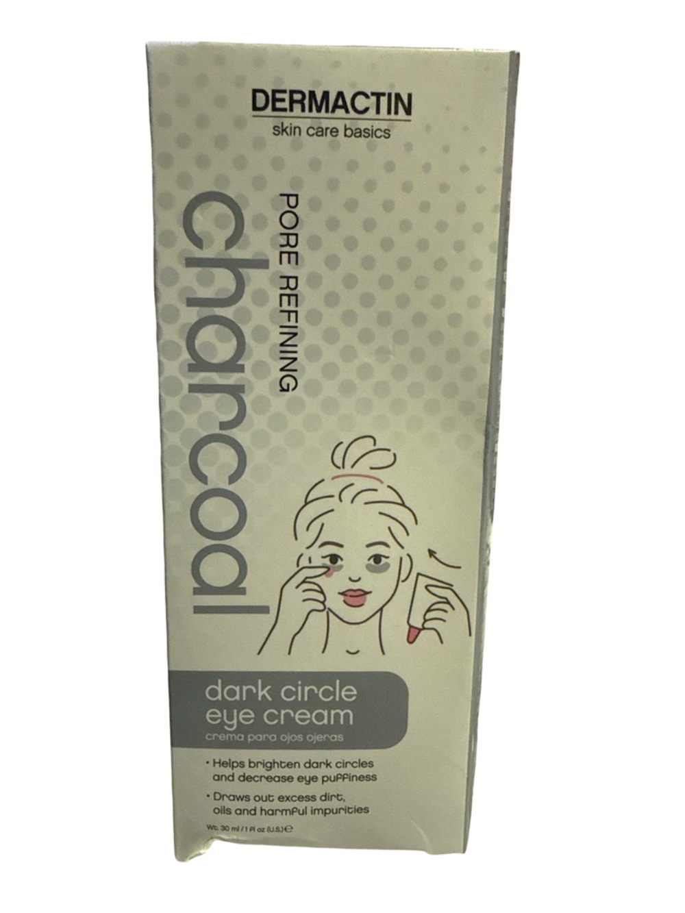 Dermactin Charcoal Dark Circle Eye Cream - Gray